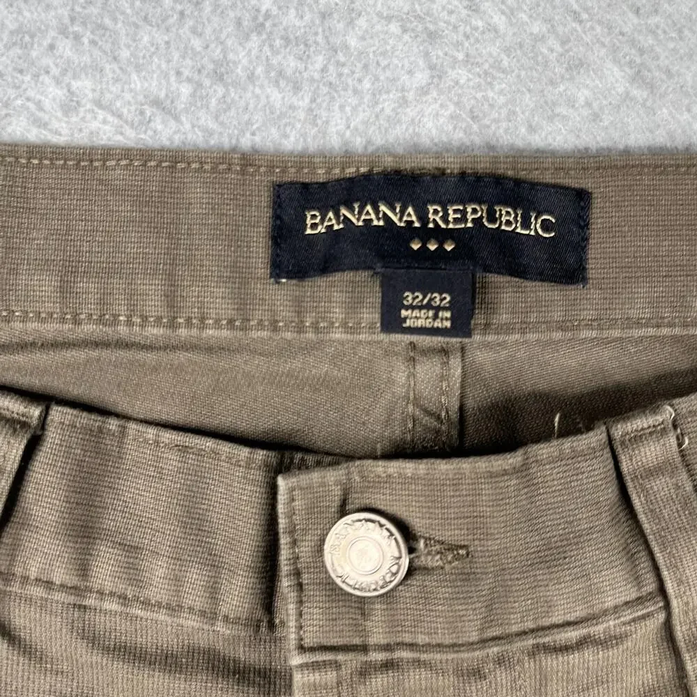 Banana Republic 5 Pocket Pants Mens 32x32 Brown Casual Classic